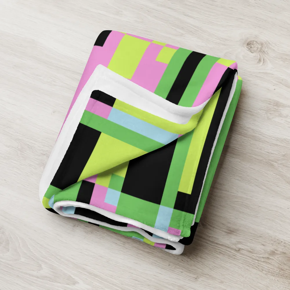 PINK STATIC: Throw Blanket