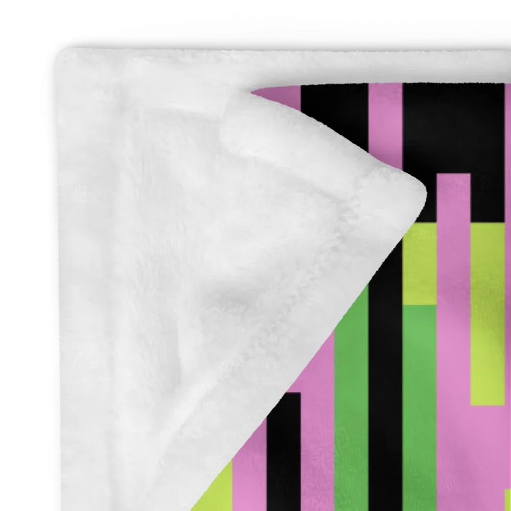 PINK STATIC: Throw Blanket