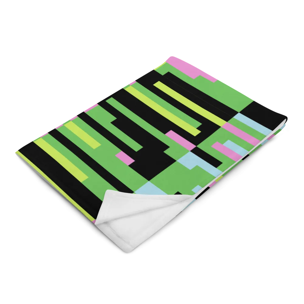 PINK STATIC: Throw Blanket