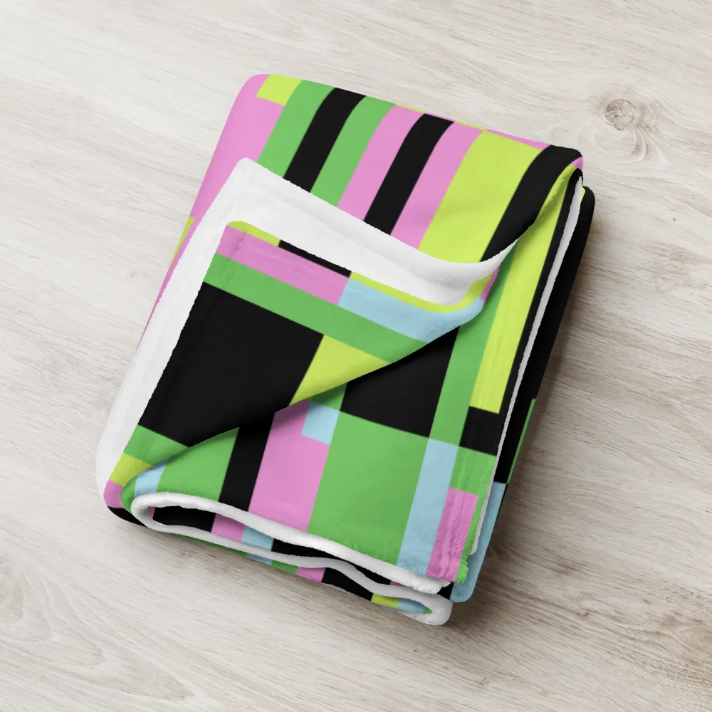PINK STATIC: Throw Blanket