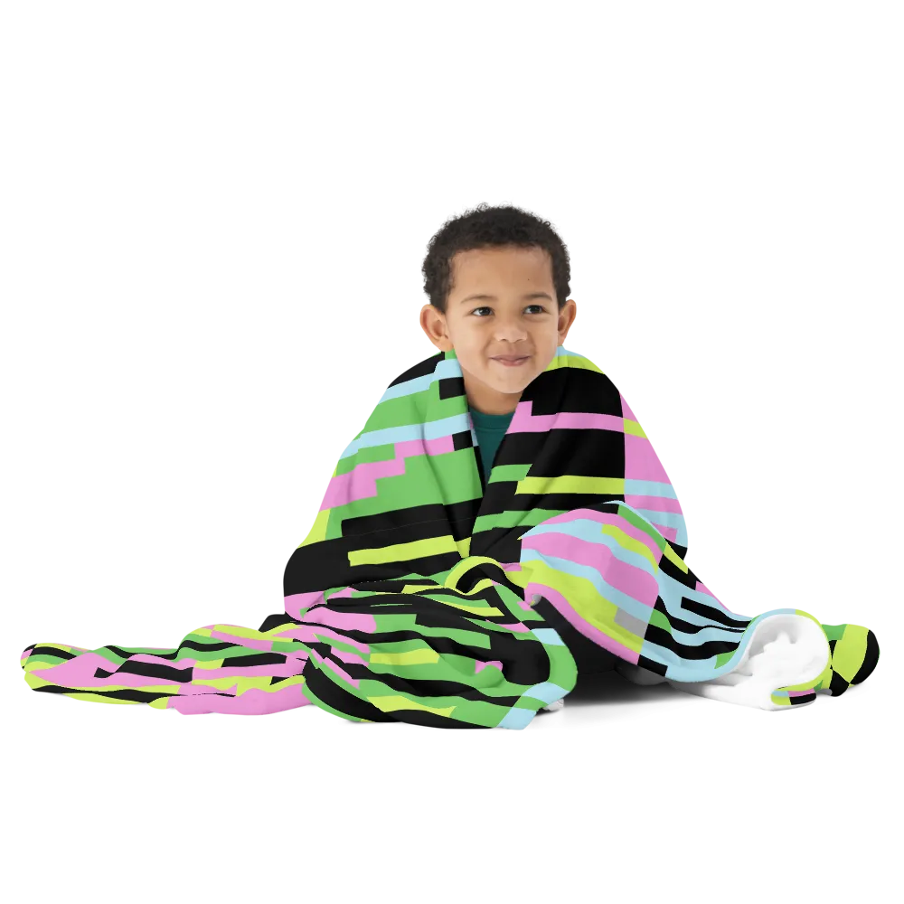 PINK STATIC: Throw Blanket