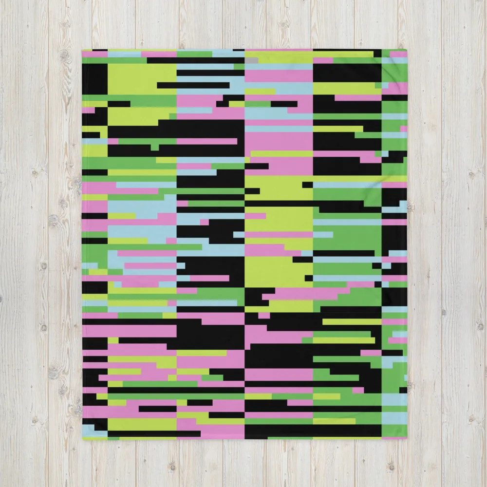 PINK STATIC: Throw Blanket