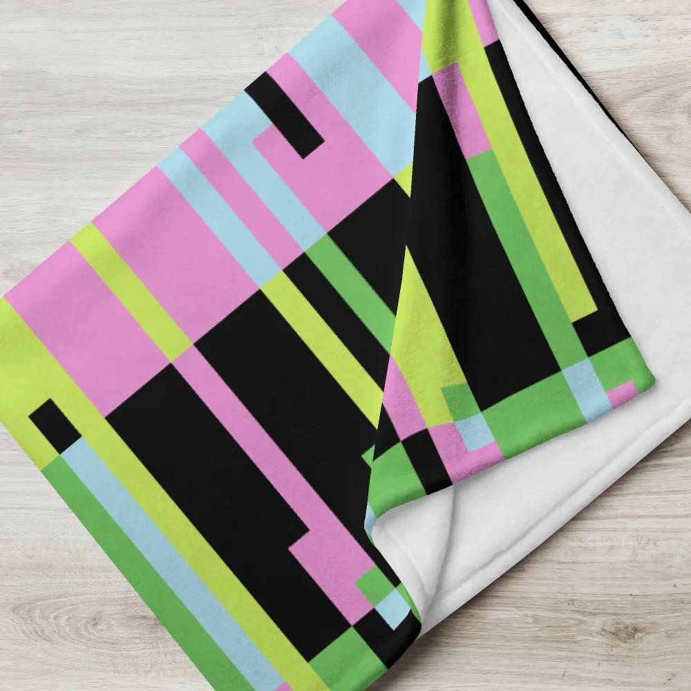 PINK STATIC: Throw Blanket