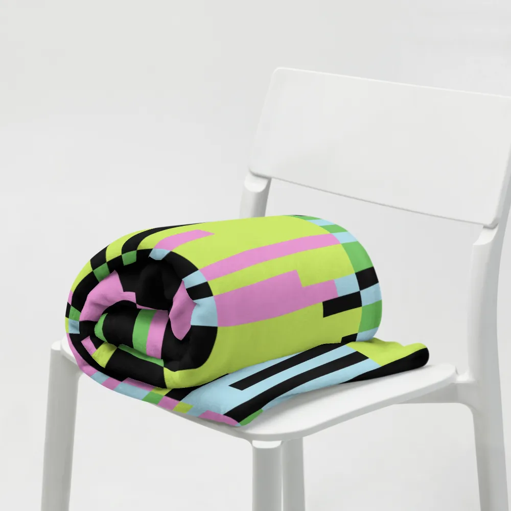 PINK STATIC: Throw Blanket