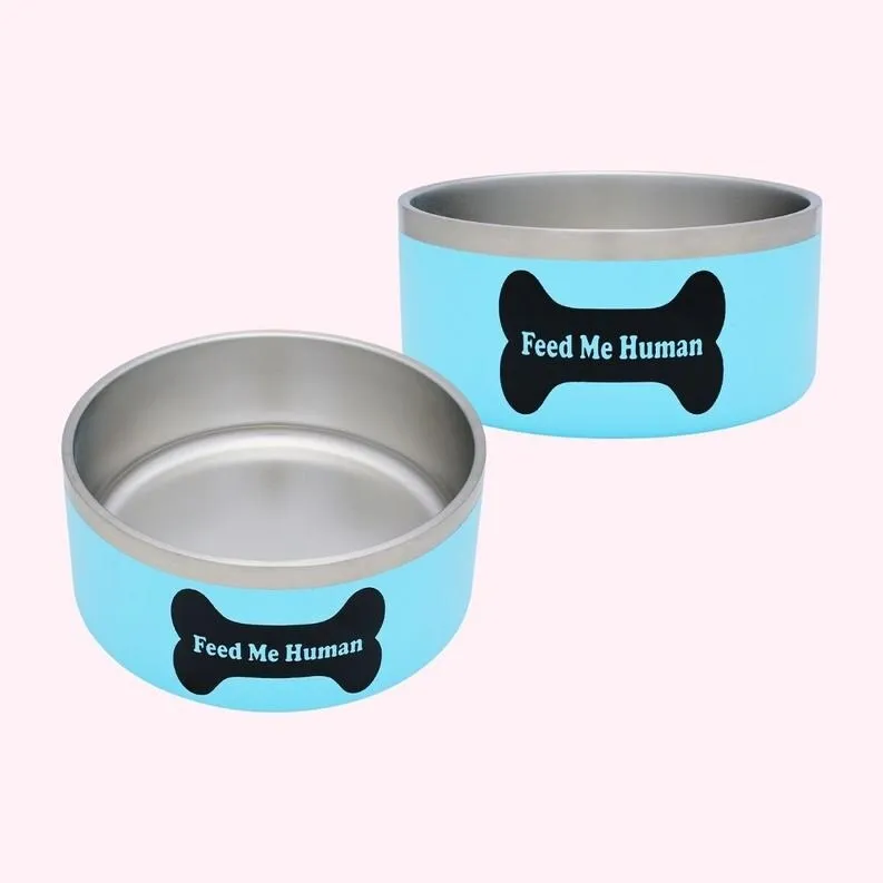"I Licked It So It's Mine" Blue Food Bowl