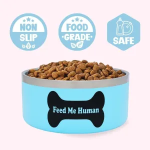 "I Licked It So It's Mine" Blue Food Bowl