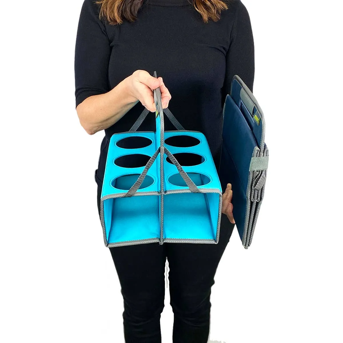 Reusable  Drink Carriers 6-Cup / Marine Blue