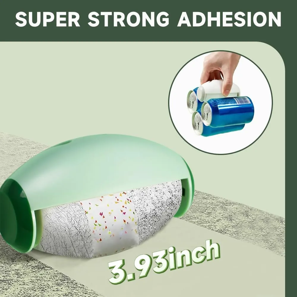Reusable Lint Roller Ball, Pet Hair Remover, Portable, Washable, Green