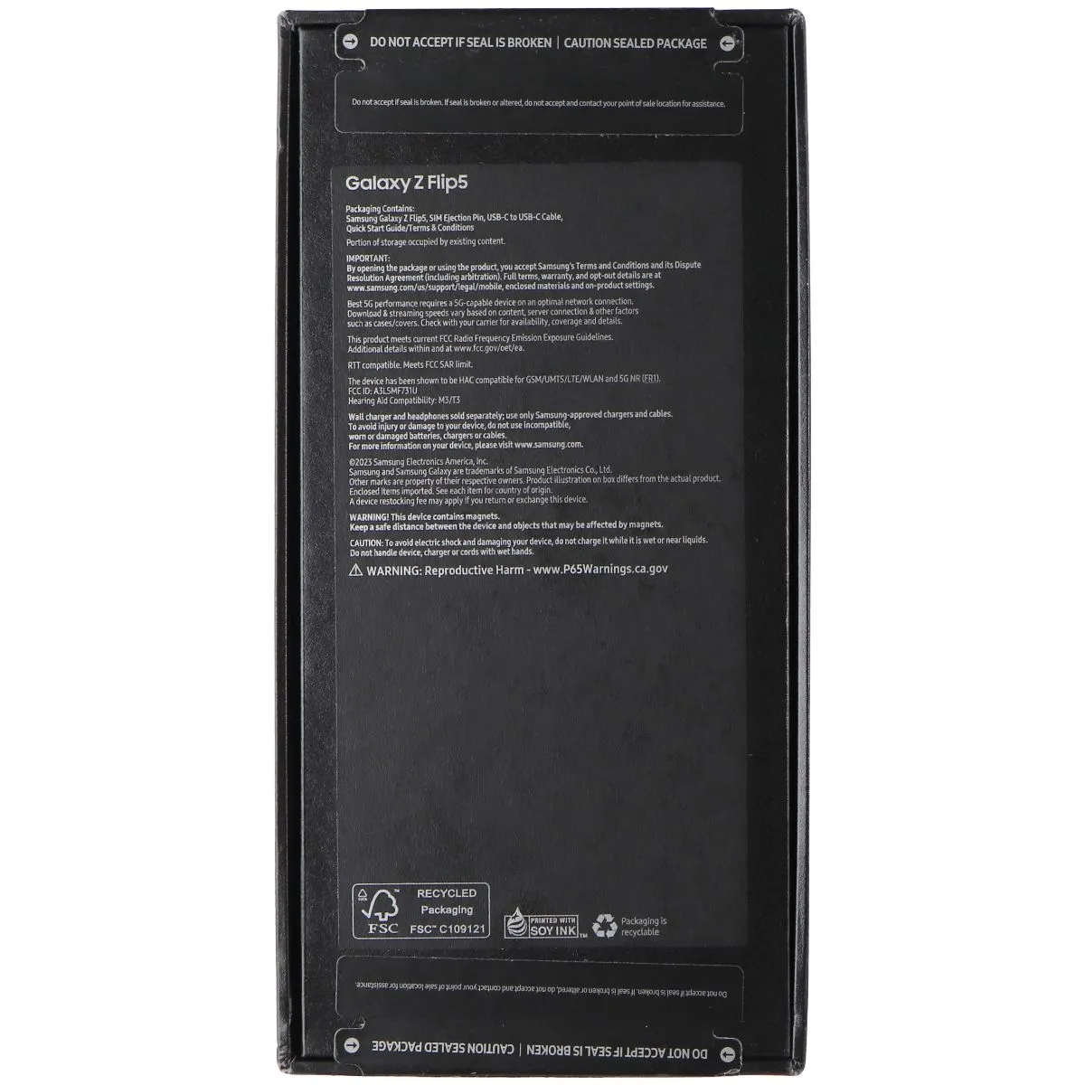Samsung Galaxy Z Flip5 (6.7-inch) Smartphone SM-F731U1 Unlocked - 512GB / Mint