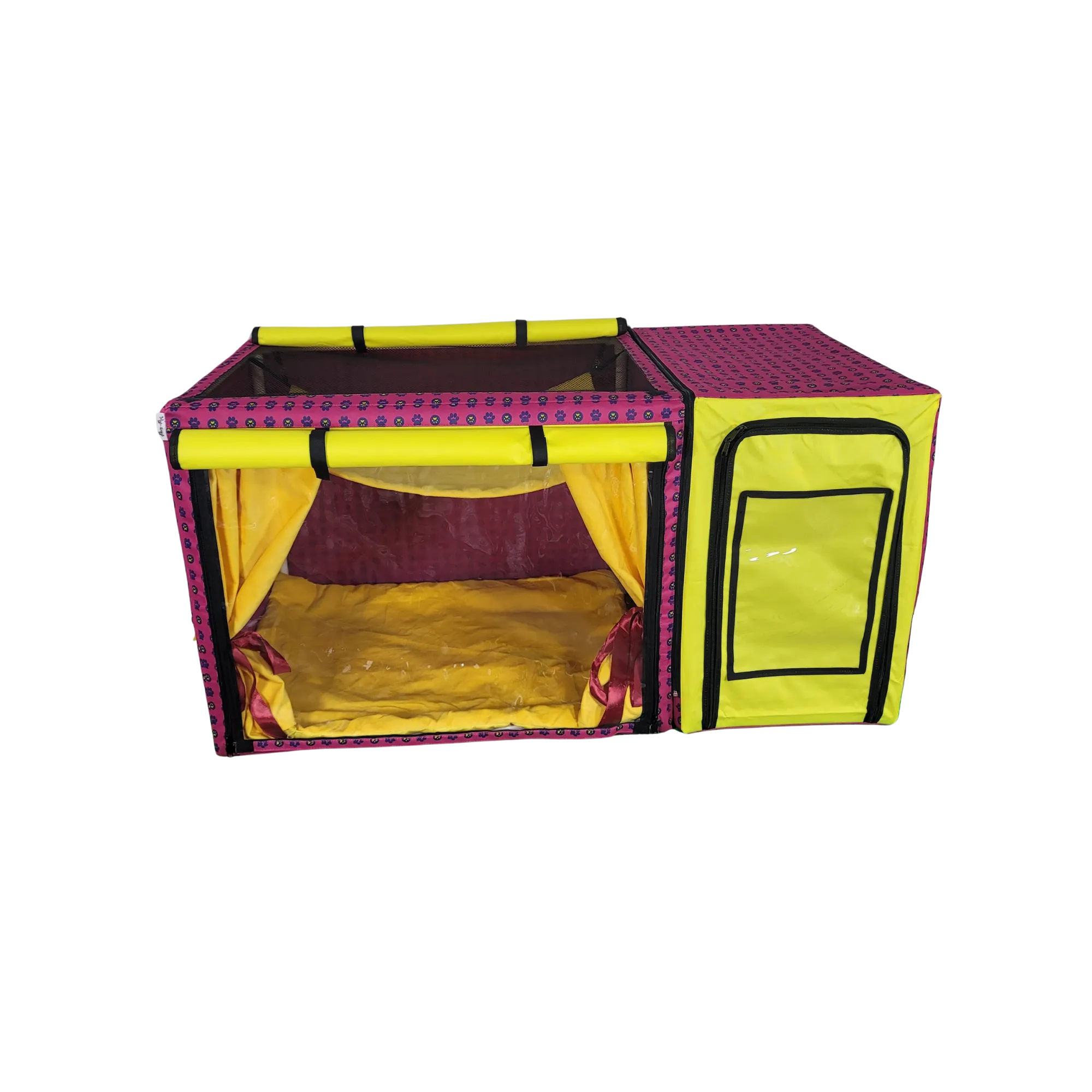 Show Cage (Pink Paws   Yellow)