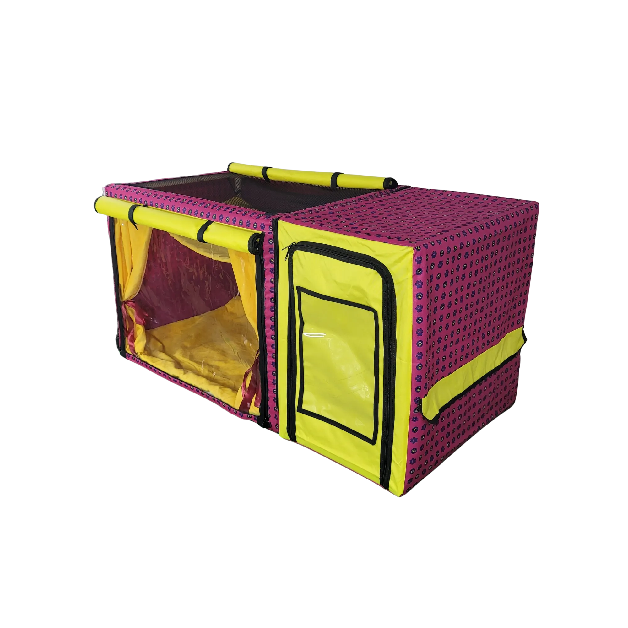 Show Cage (Pink Paws   Yellow)