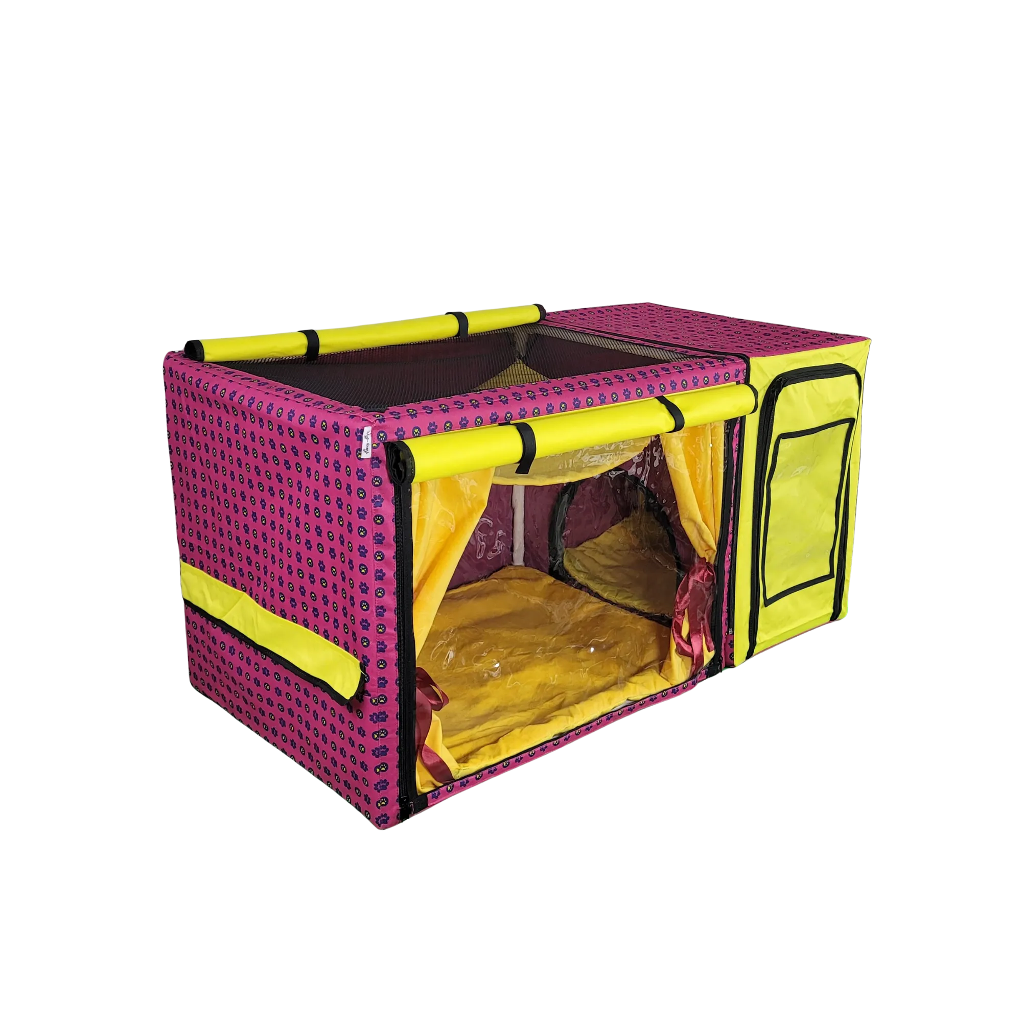 Show Cage (Pink Paws   Yellow)