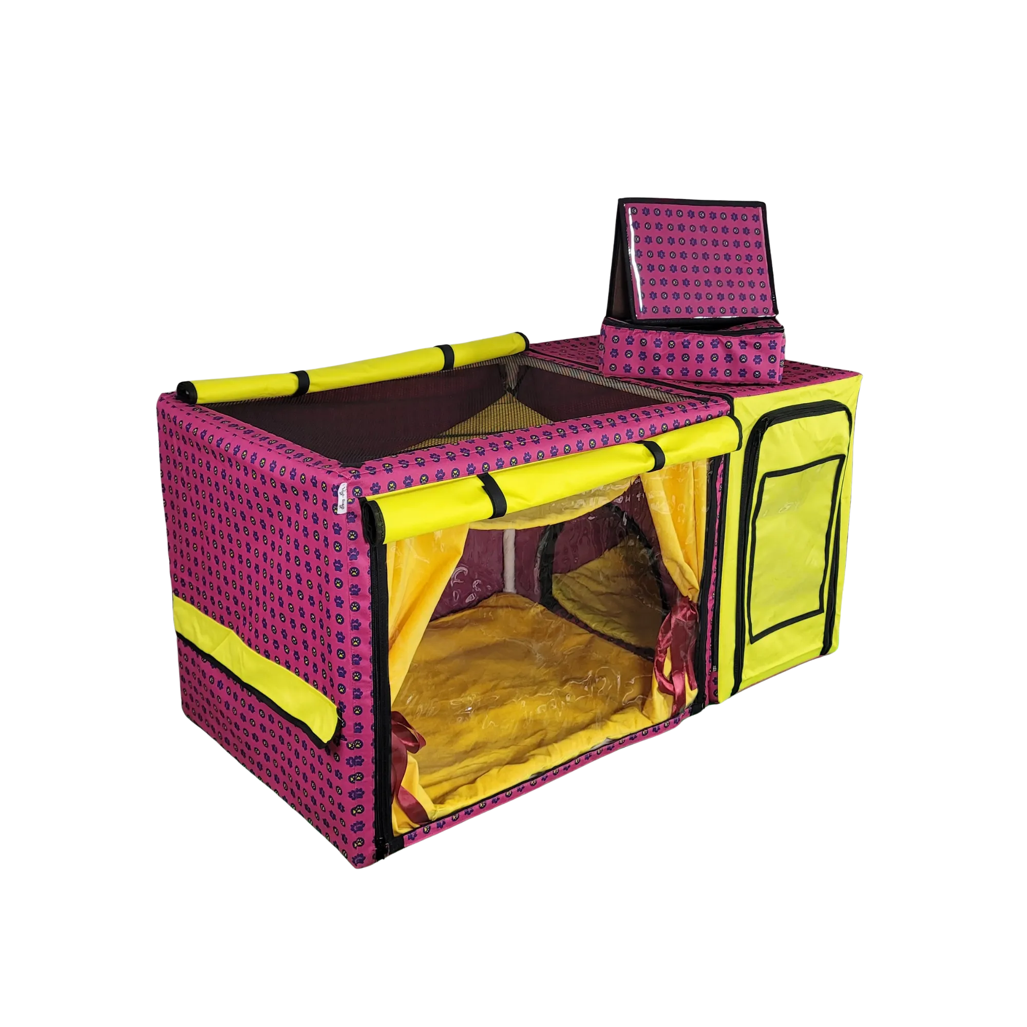 Show Cage (Pink Paws   Yellow)