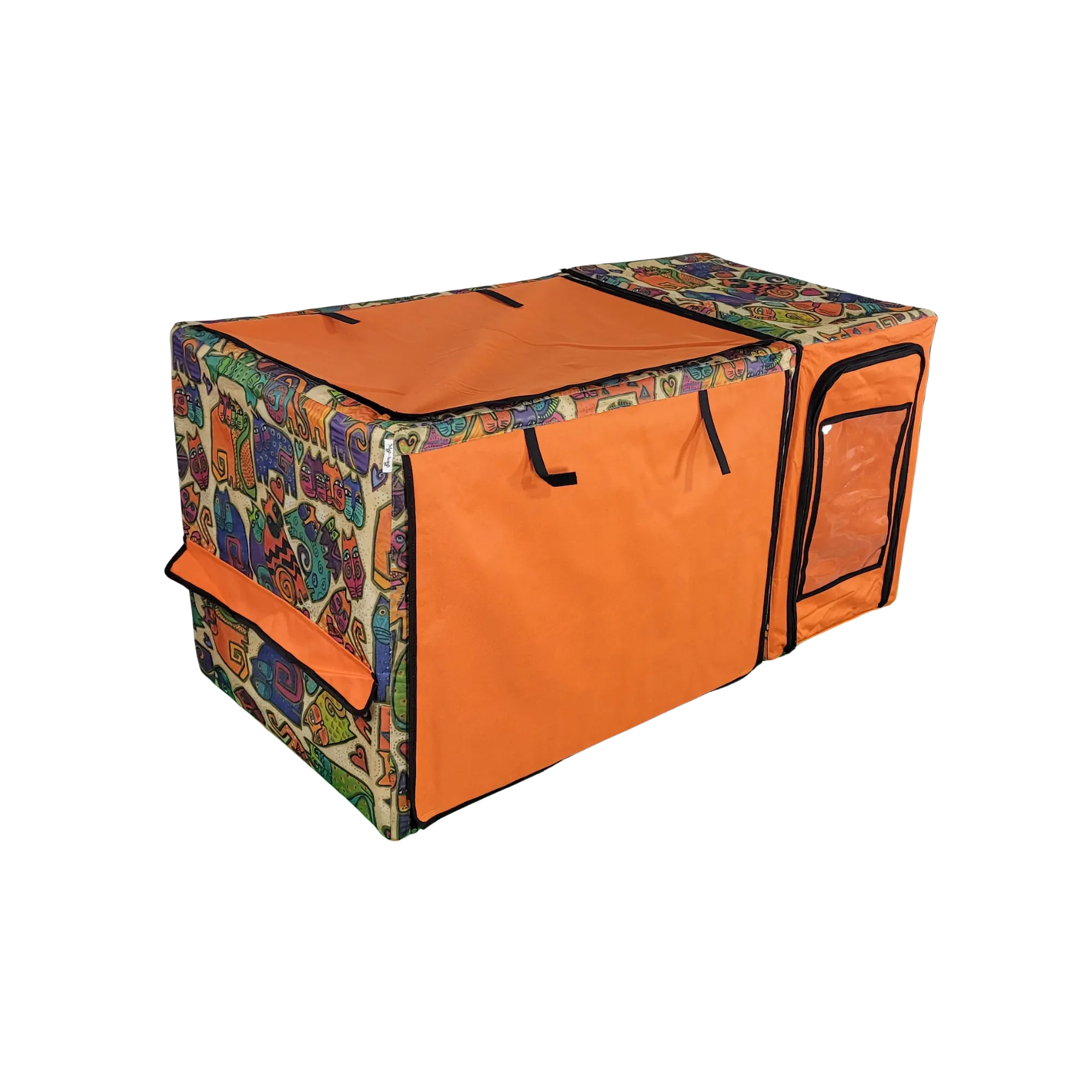 Show Cage (Tan Cats   Orange)