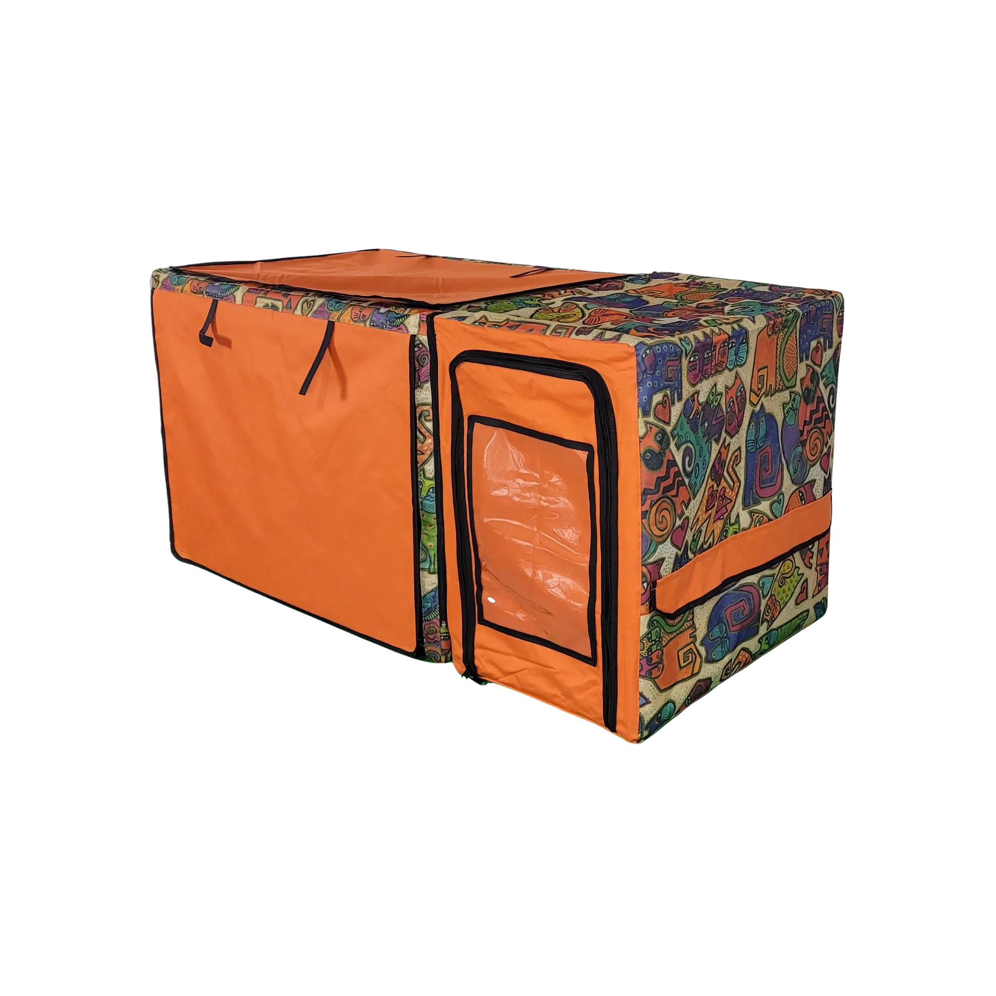 Show Cage (Tan Cats   Orange)