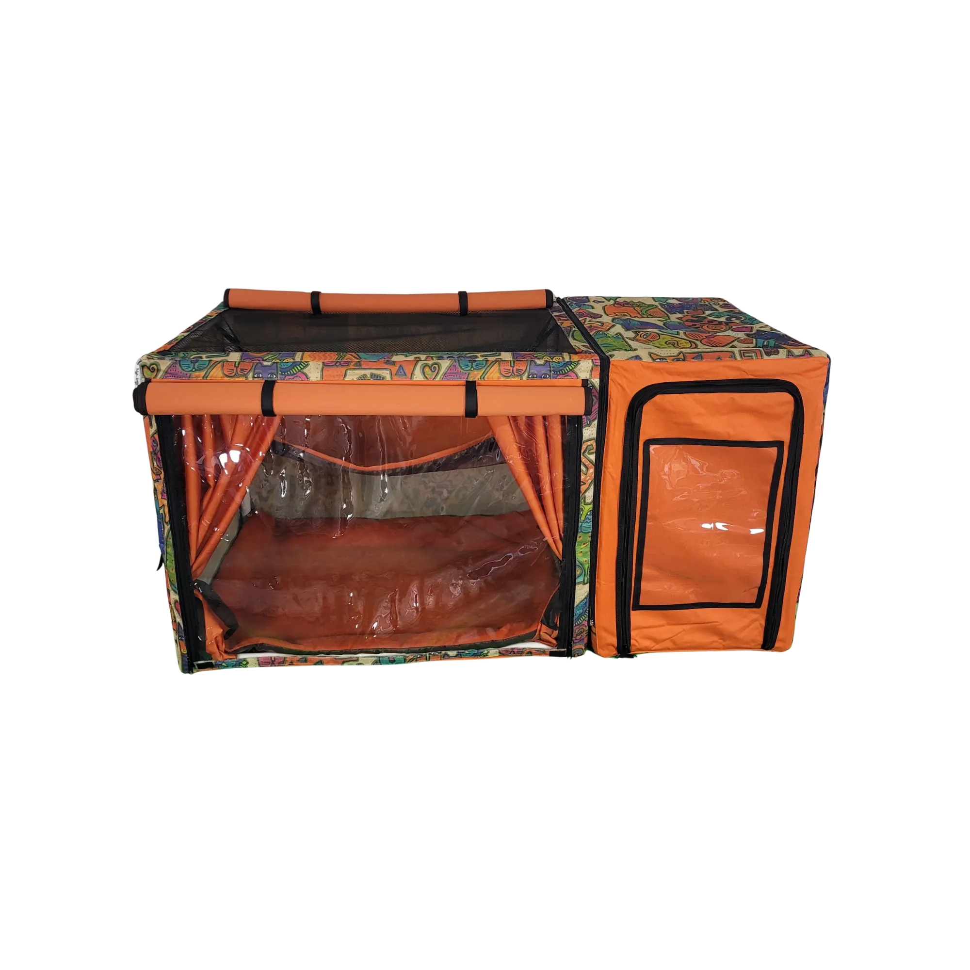 Show Cage (Tan Cats   Orange)
