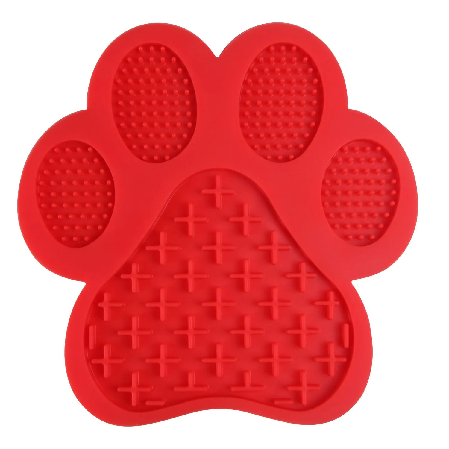 Silicone Dog Paw Shaped Pet Lick Pad Dog Food Bowl