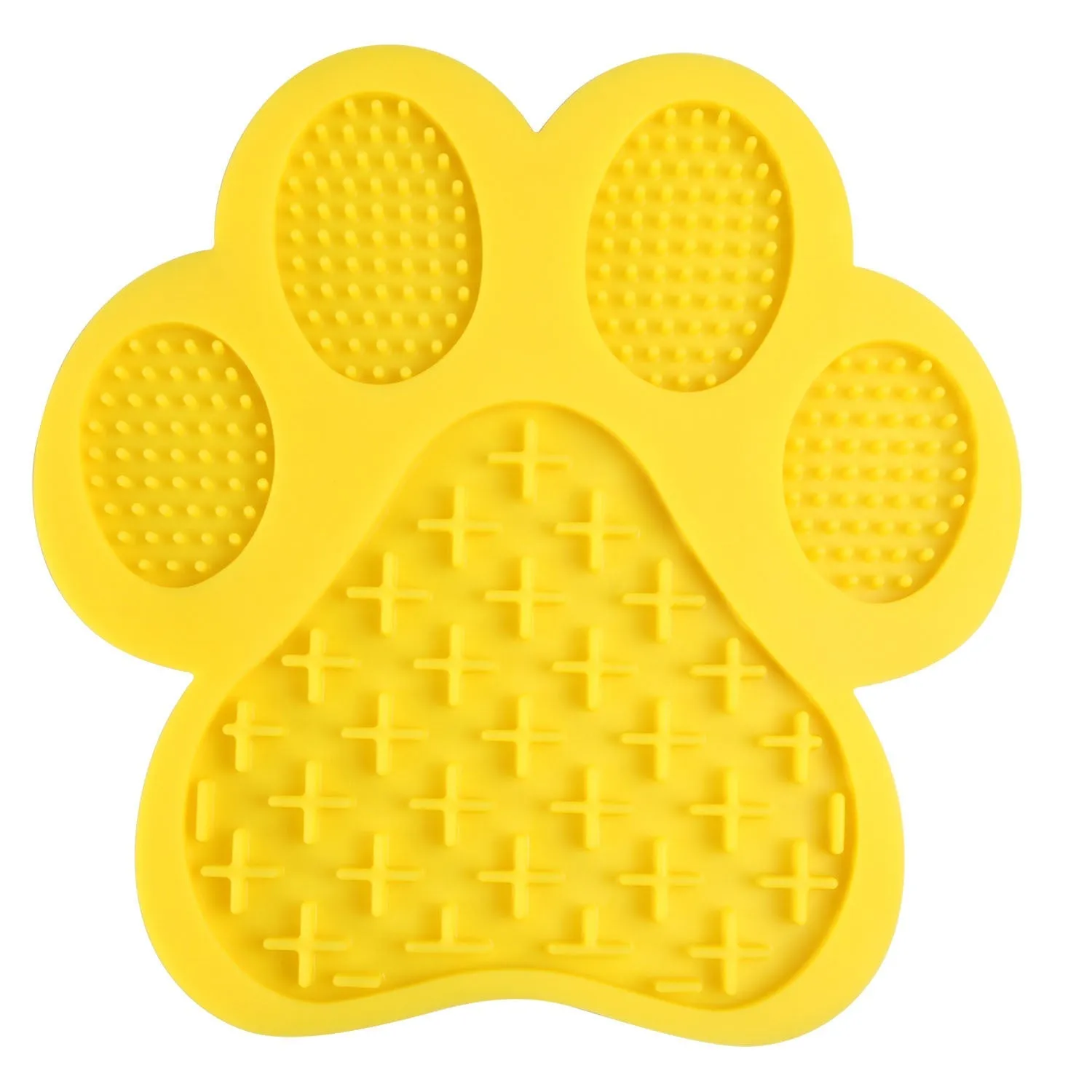 Silicone Dog Paw Shaped Pet Lick Pad Dog Food Bowl