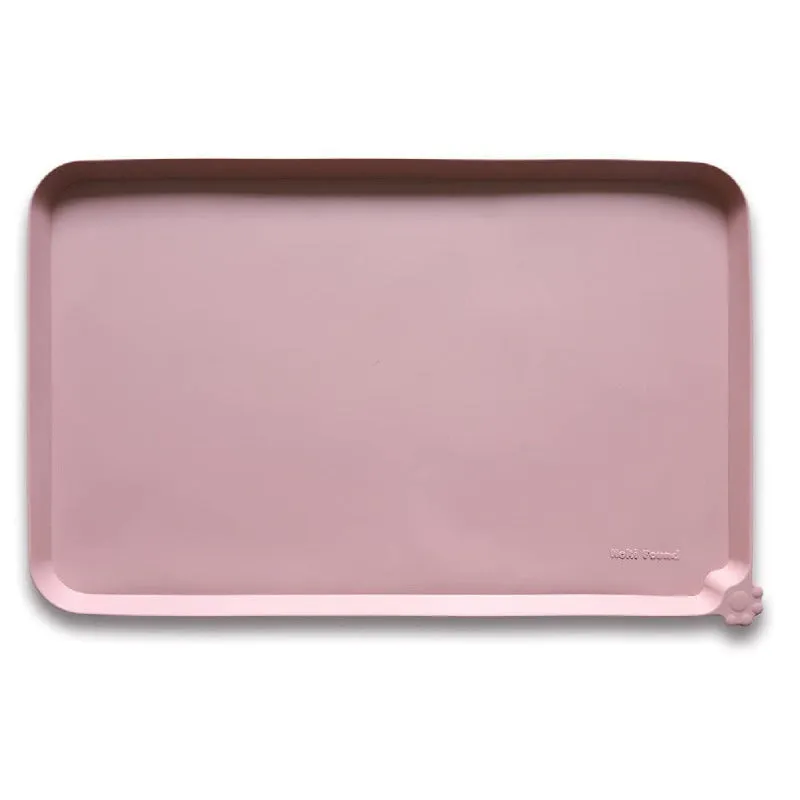 Silicone Pet Food Mats Tray  Non Slip Pet Dog Cat Bowl Mats