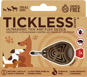 Tickless EcoPet Ultrasonic Tick and Flea Device | Free of Fragrances and Odors | Protection for Cats and Dogs | Lasts 6 Months | Safety in Nature and Cities | On Collar, Harness | for All Pet Sizes