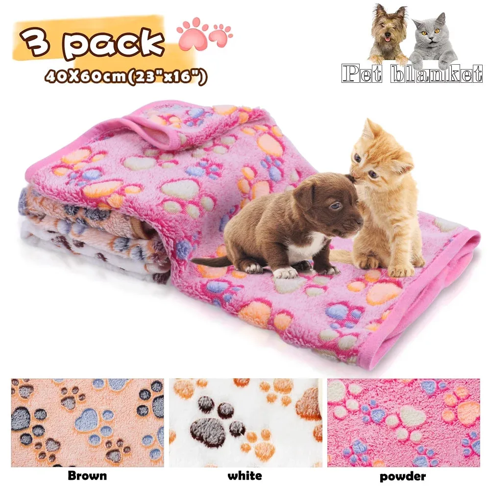 Waterproof Pet Blanket Reversible 40X30 Throw Protects Couch, Car, and Bed from Spills, Stains, or Fur Dog and Cat Blankets (Gray)