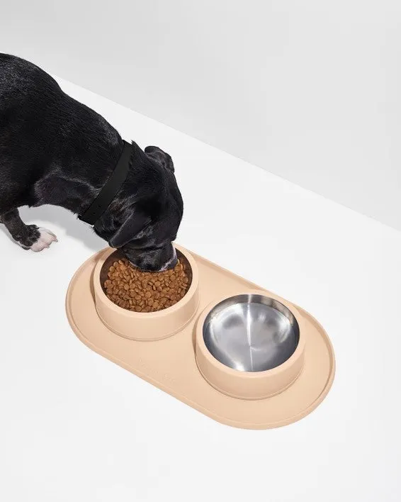 Wild One Tan Silicone Dog Placemat