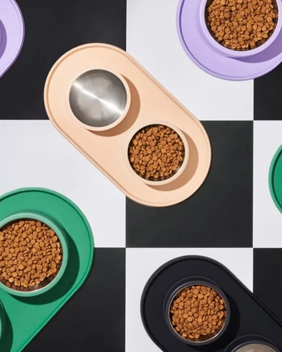 Wild One Tan Silicone Dog Placemat