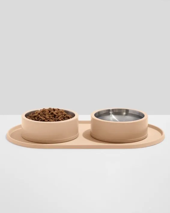 Wild One Tan Silicone Dog Placemat