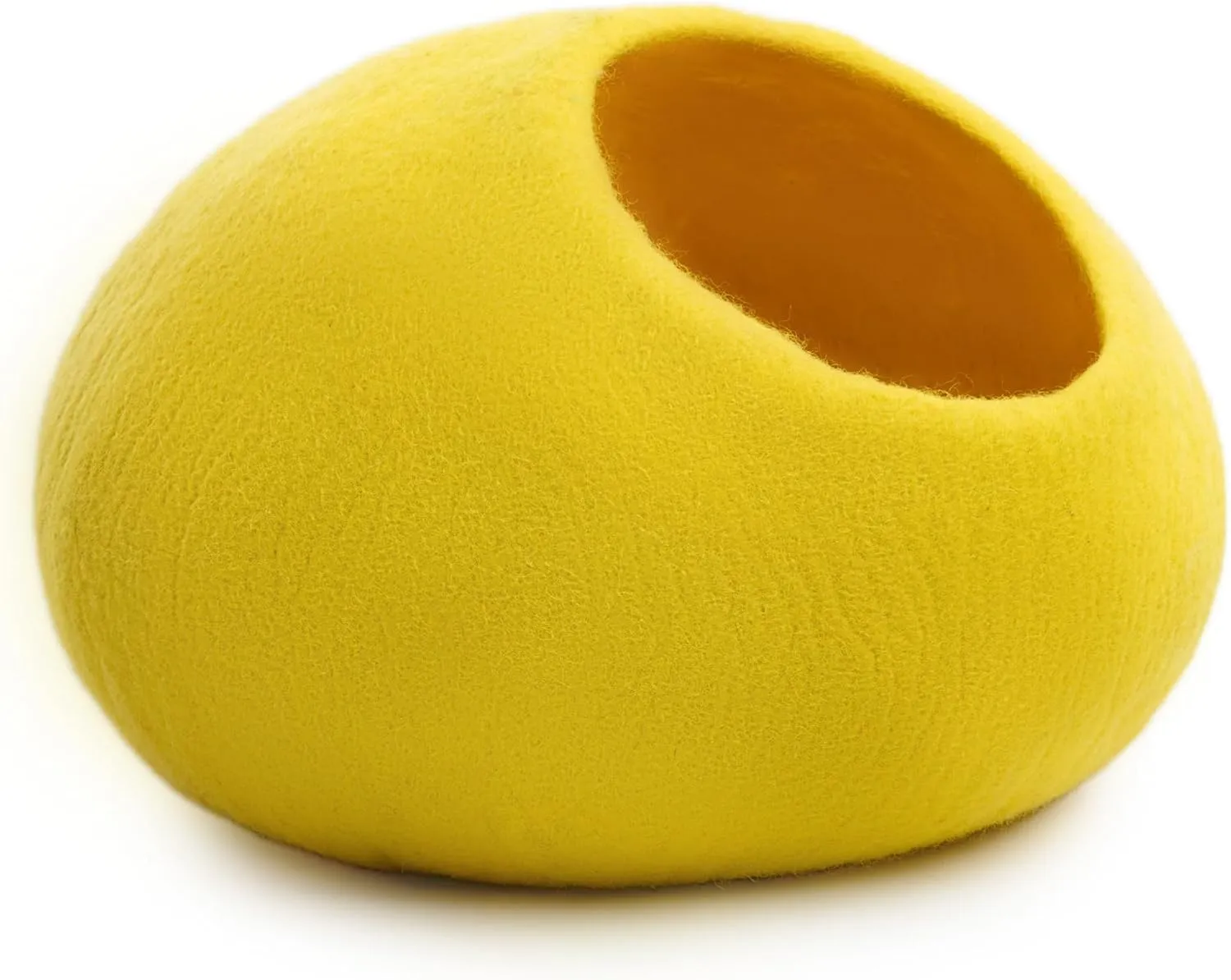 Woolygon Premium Wool Cat Cave Bed - Felt Cat Cave Handmade from 100% Merino Wool, Pet Friendly Felt Cat Bed for Indoor Cats and Kittens