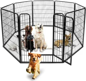 ZENY Dog Fences for The Yard, Camping, Dog Pens Outdoor, Dog Pen Indoor, 8 Panels Dog Playpen for Small/Medium/Dogs, 40 Inch Height Pet Exercise Pen for Rabbit/Puppy/Small Animals